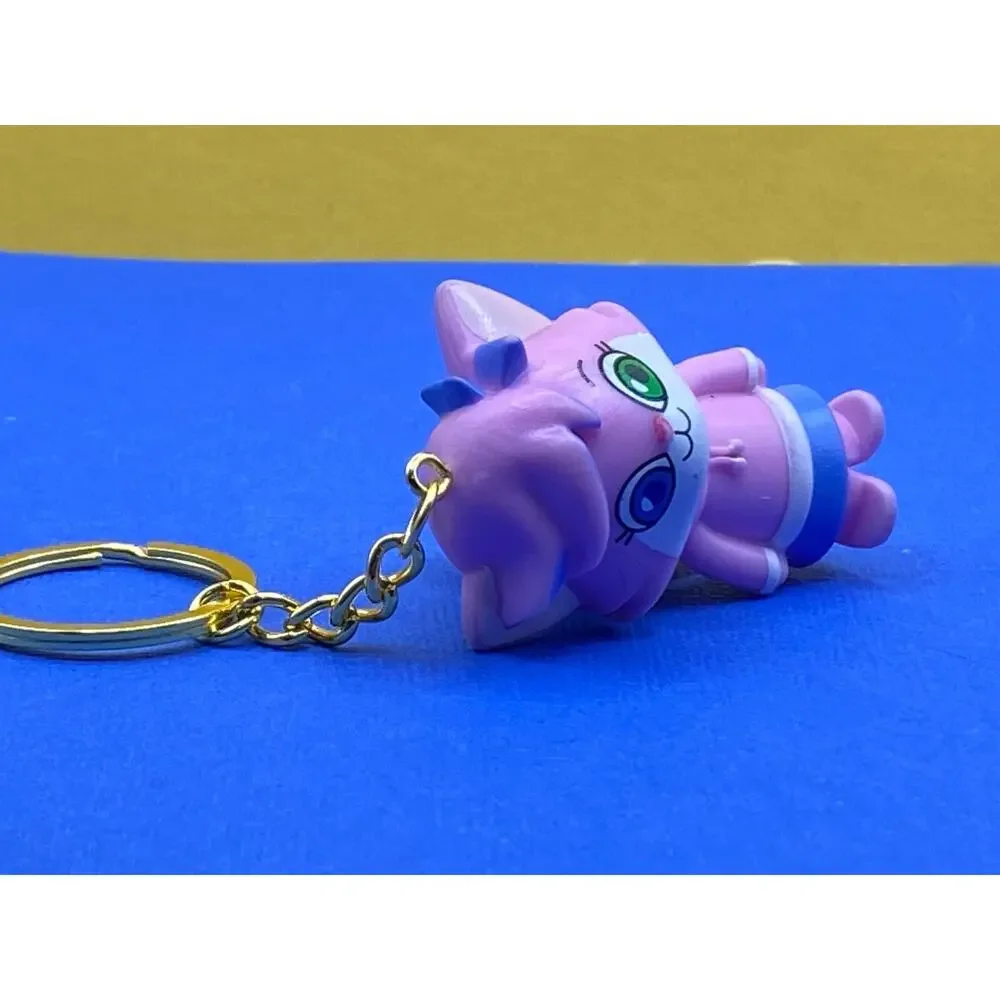 Ryan’s World Alpha Lexa Cat Pink Kitty Cat 2” Action Figure KEYCHAIN